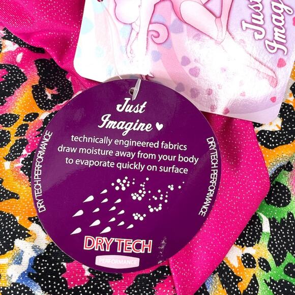 Just Imagine Animal Print Leotard Multi Color Size Large (12/14) - Picture 6 of 8